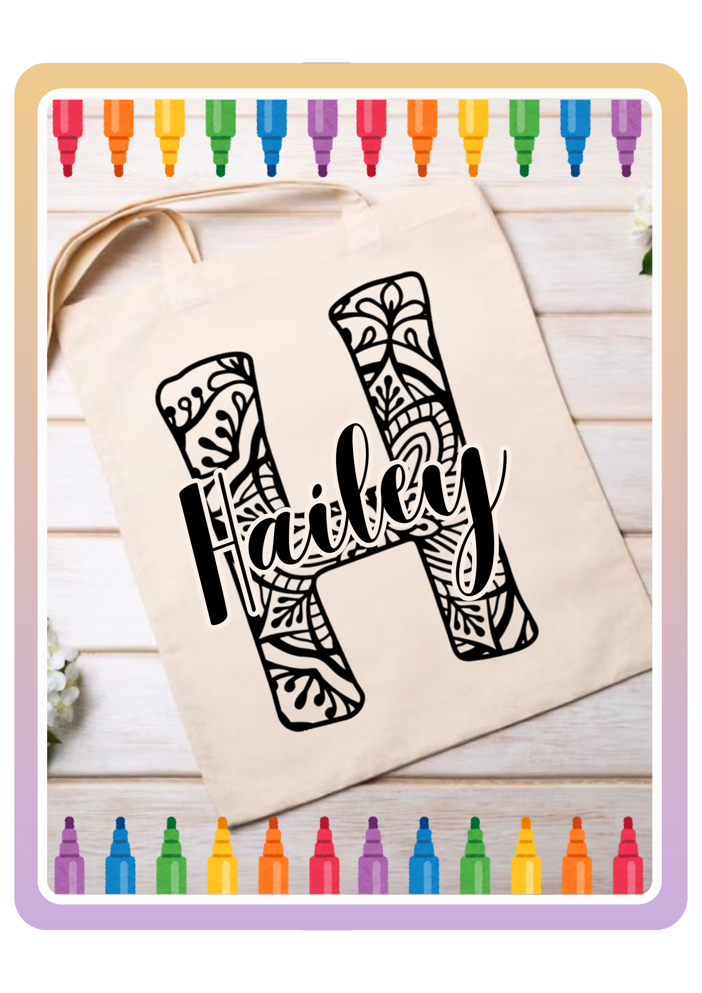 Color It! Gepersonaliseerd - Mandala Naam