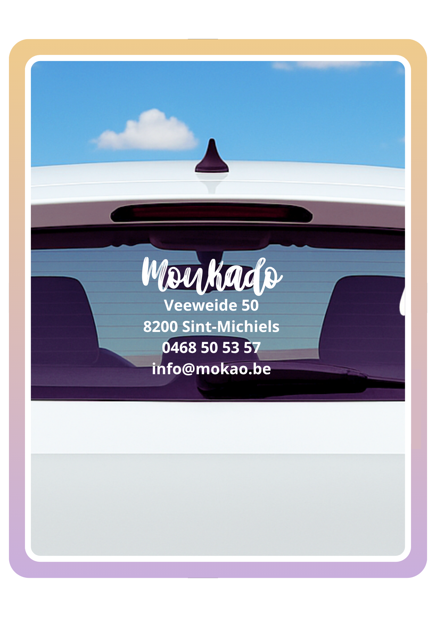Autosticker - gepersonaliseerd