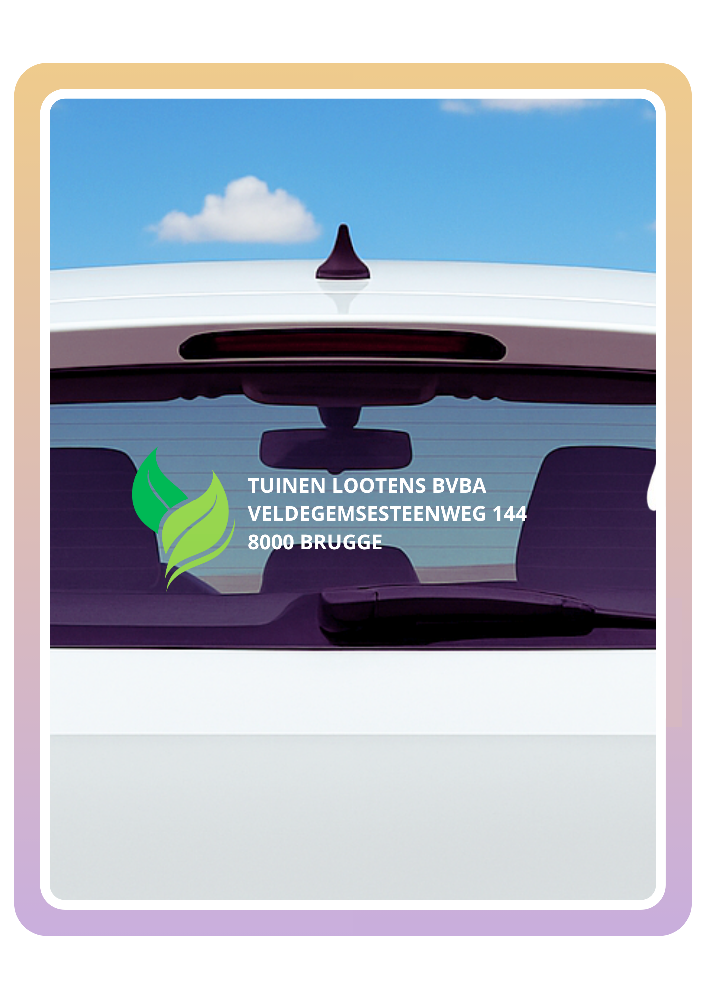 Autosticker - gepersonaliseerd