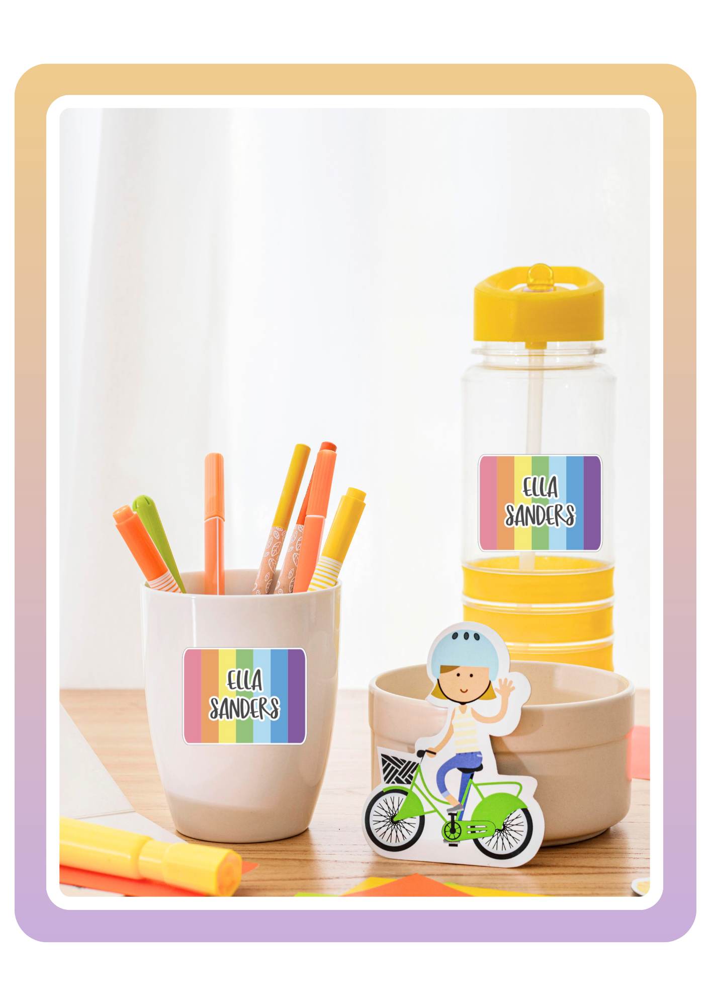 Name labels Rainbow