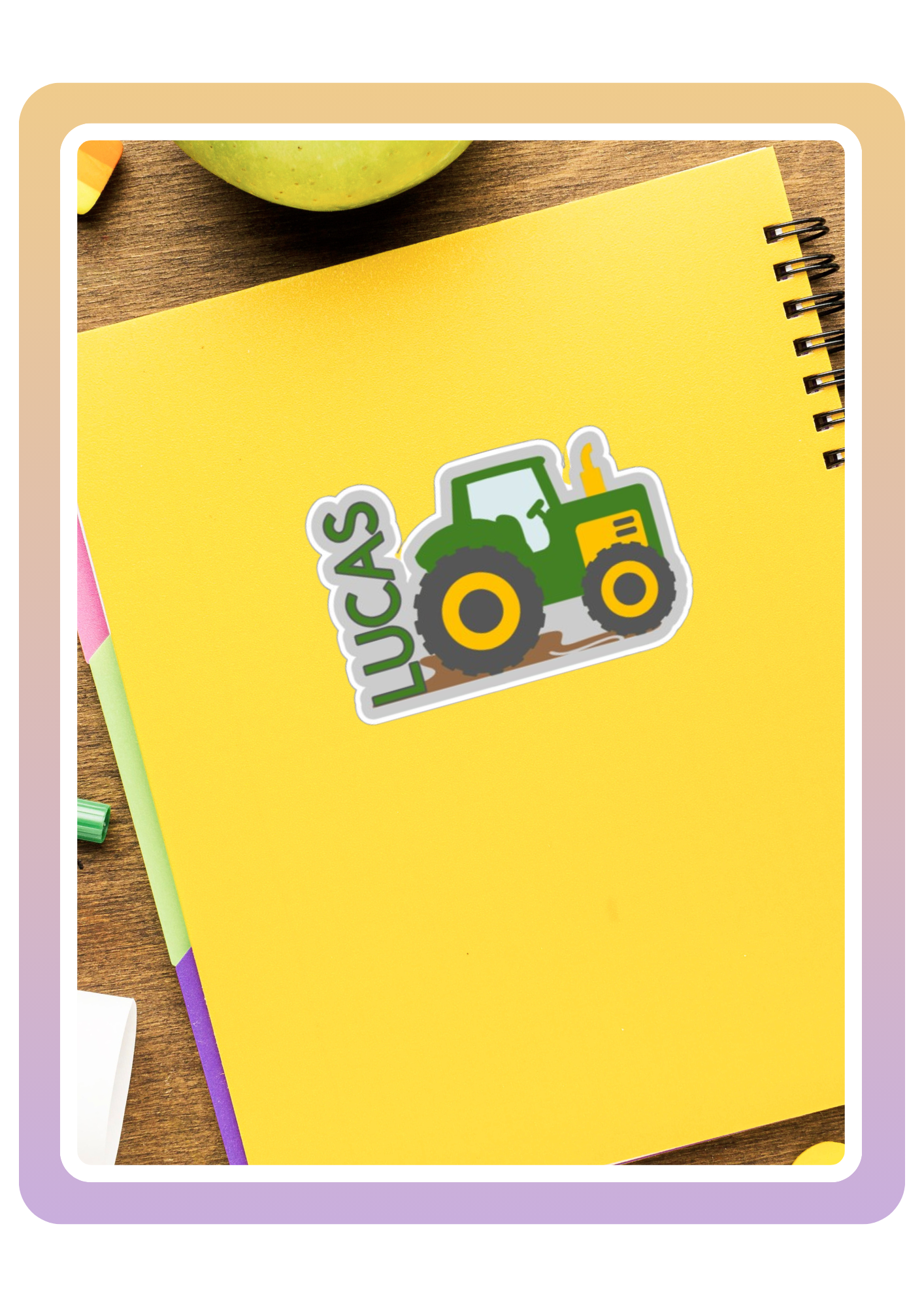 Tractor name labels