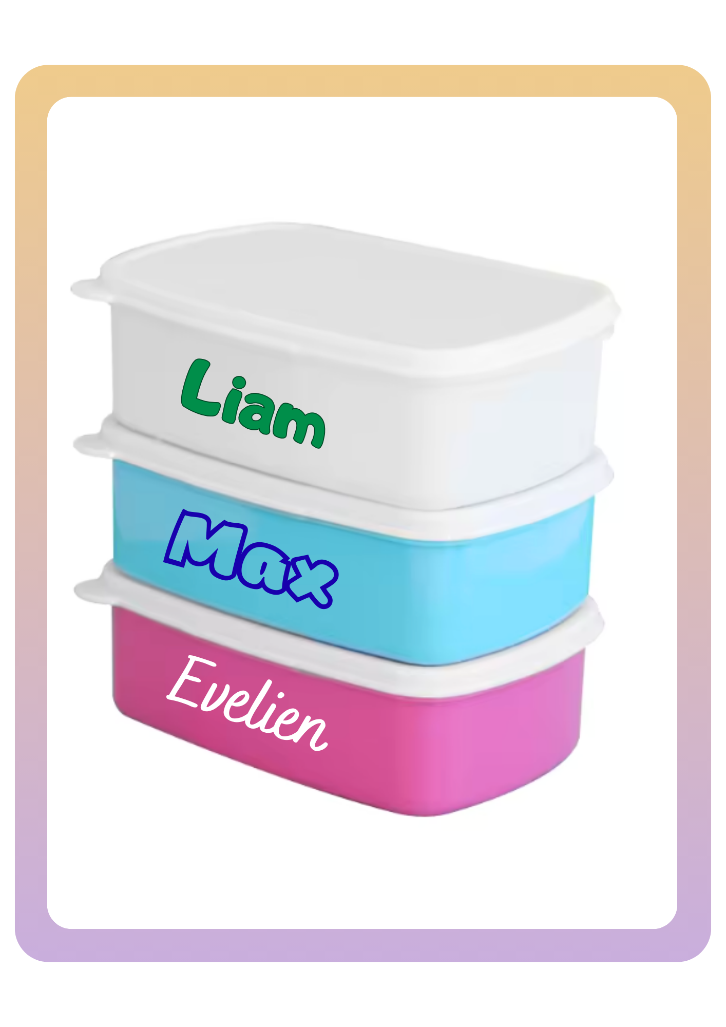 Naamstickers 15cm