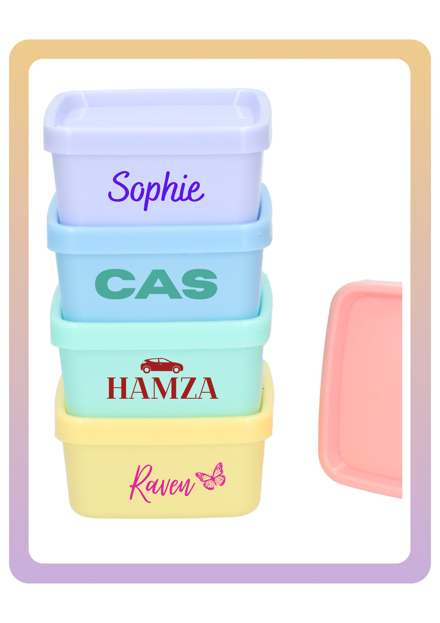 Naamstickers 15cm