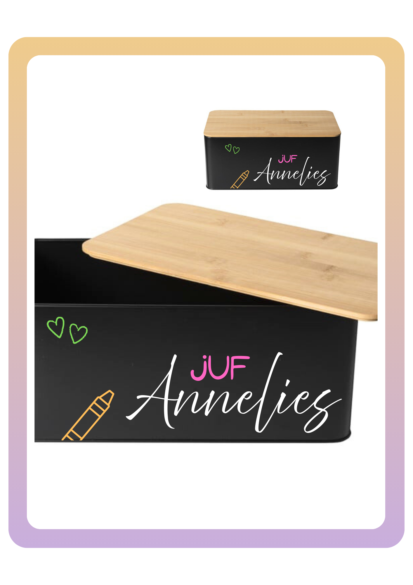 Naamstickers 15cm