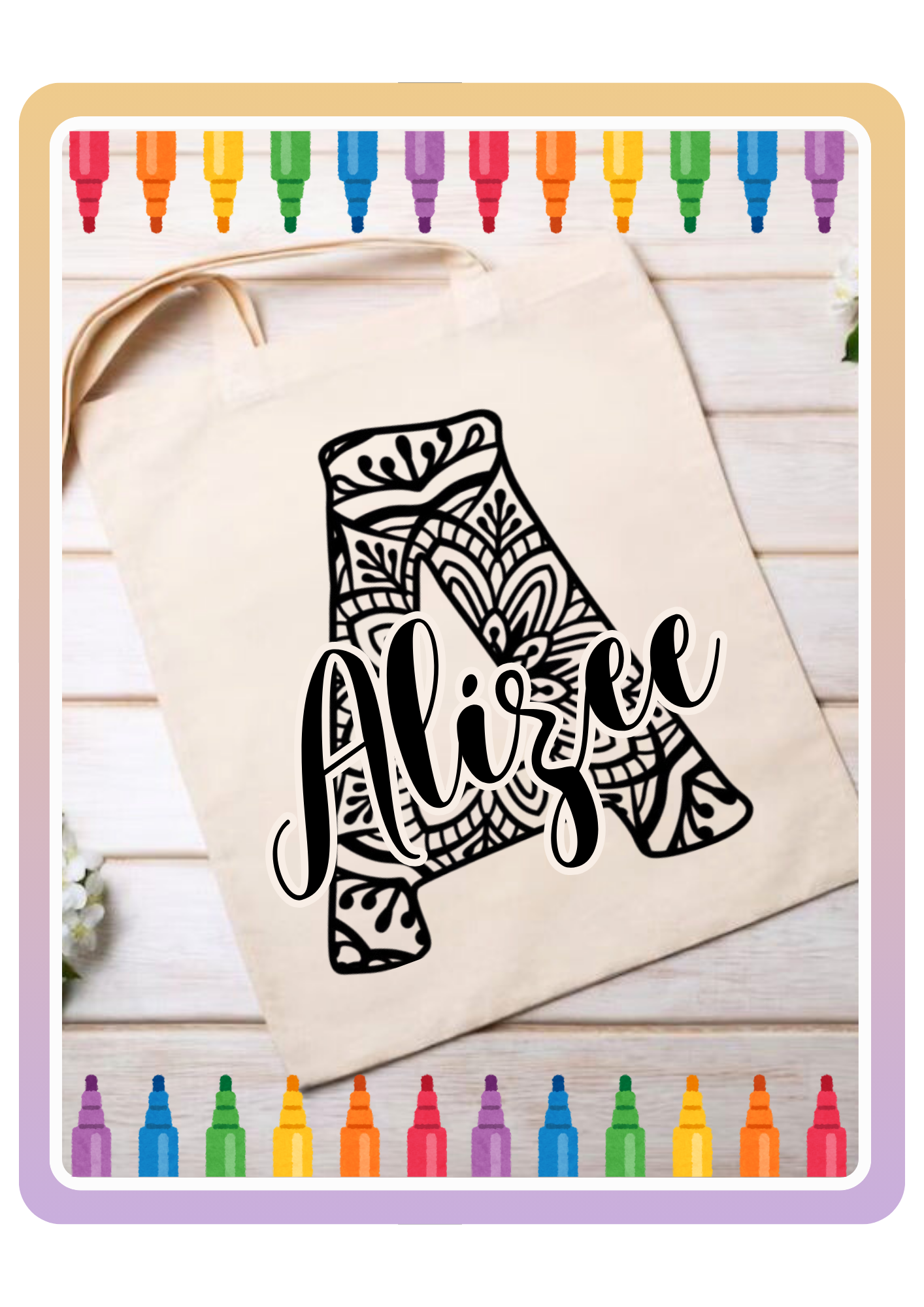 Color It! Gepersonaliseerd - Mandala Naam