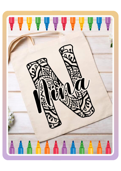 Color It! Gepersonaliseerd - Mandala Naam