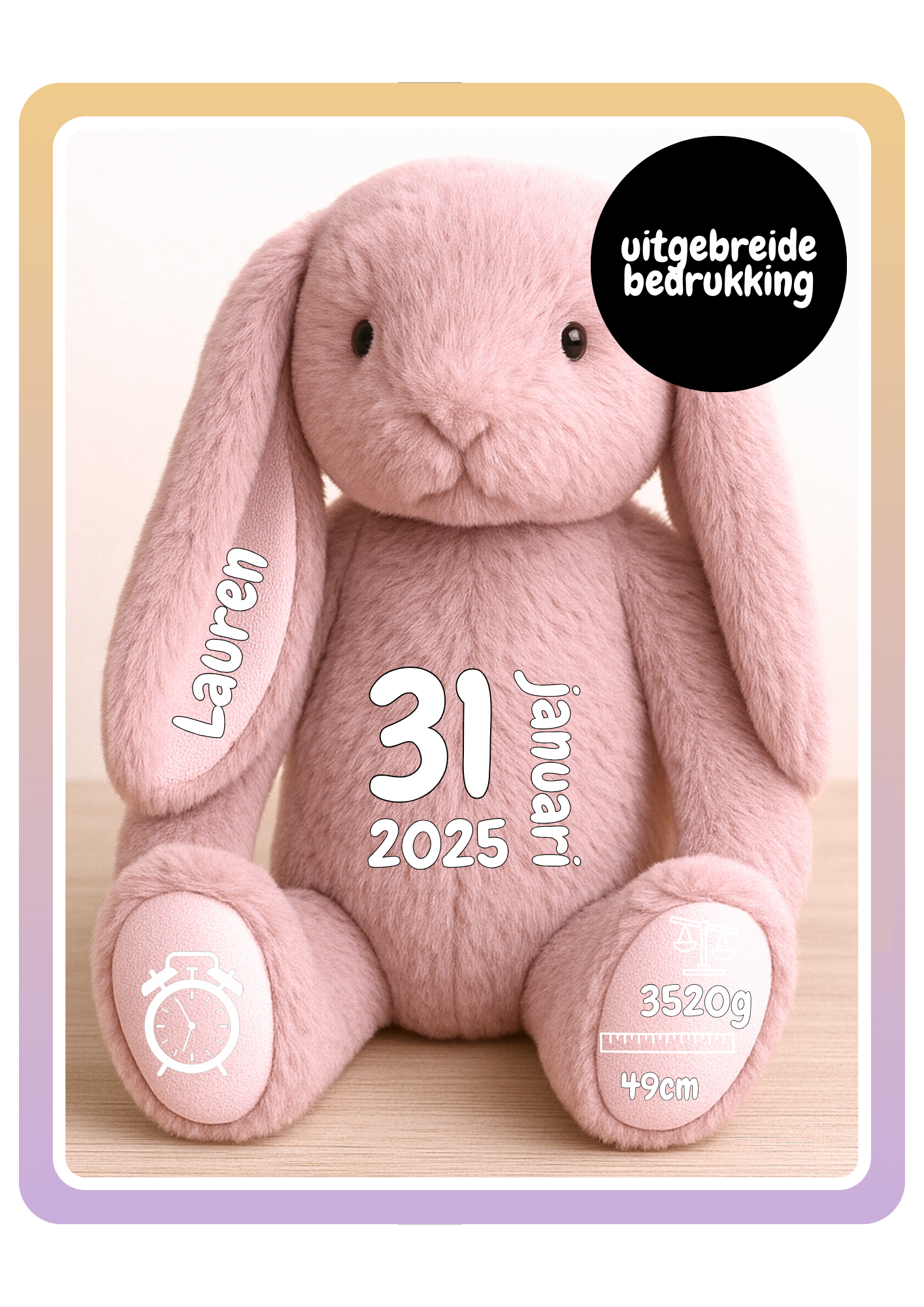 Knuffelkonijn Rosie