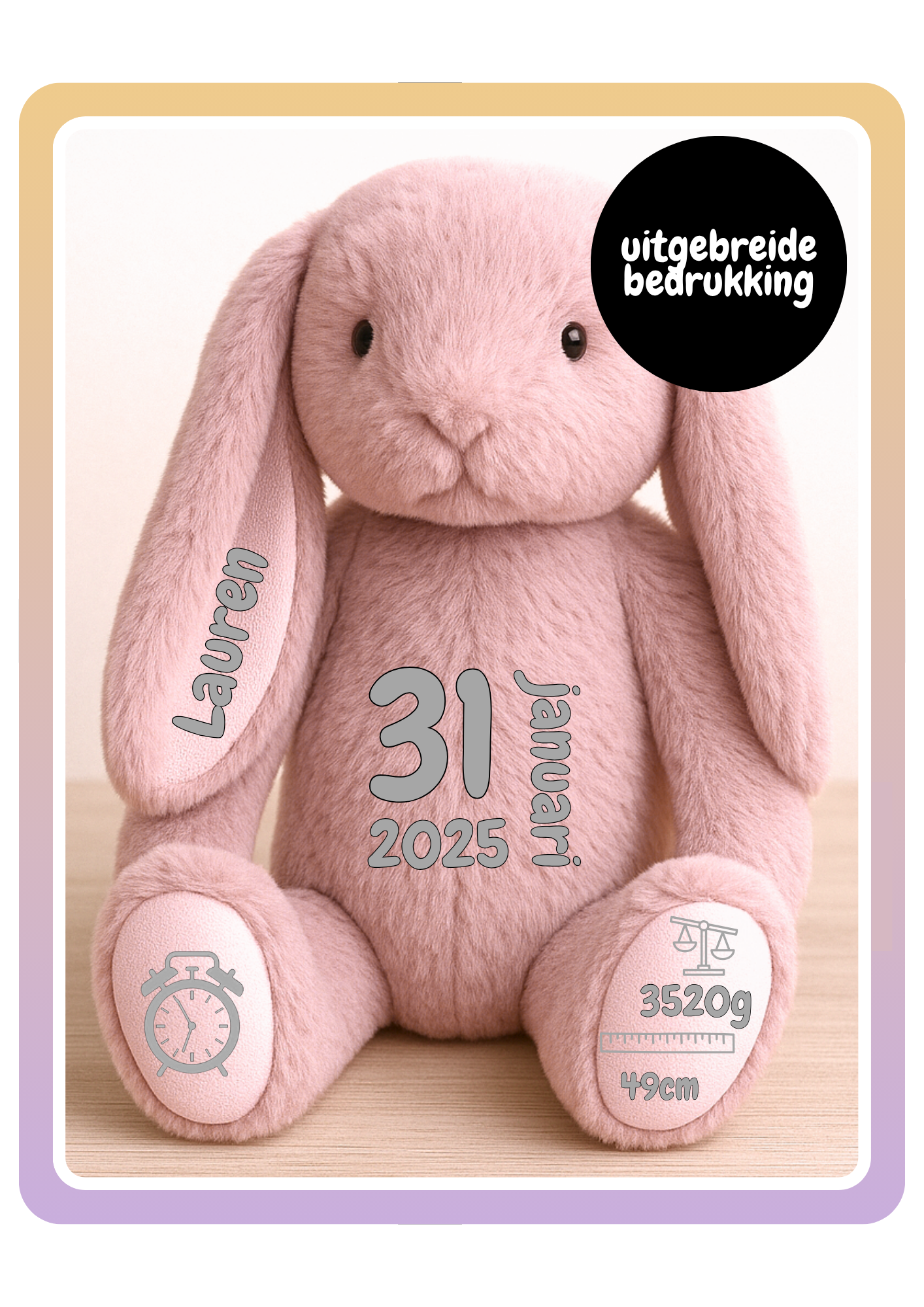 Knuffelkonijn Rosie